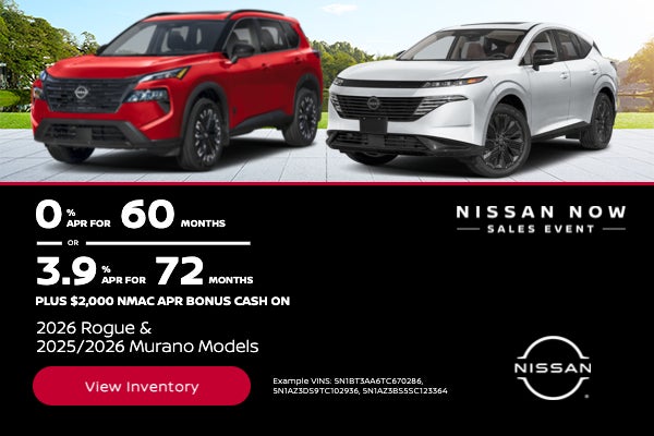 2026 Rogue & 2025/2026 Murano Models